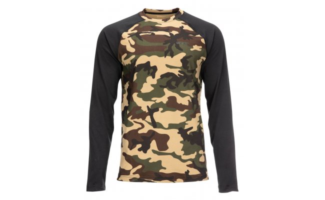 Lightweight Baselayer Top Simms Woodland Camo Lightweight Baselayer Top Simms Woodland Camo S