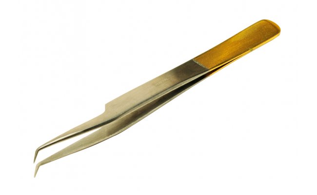 Mantis Point Tweezers Veniard Gold Loop 4.5" Mantis Point Tweezers Veniard Gold Loop 4.5"
