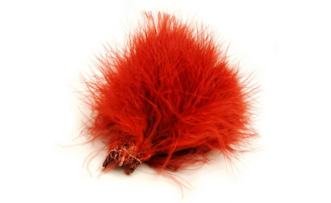 Marabou Veniard Strung Blood Feathers Marabou Veniard Strung Blood Feathers Bleached White