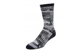 Merino Midweight Hiker Sock Simms Hex Flo Camo Carbon Merino Midweight Hiker Sock Simms Hex Flo Camo Carbon M