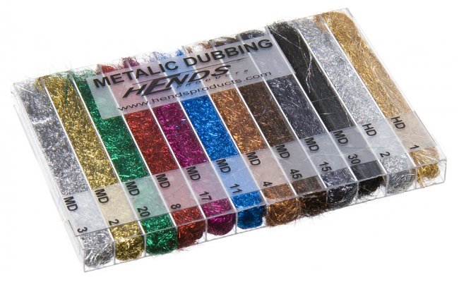 Metalic Dubbing Box Hends Mix 12 Colors Metalic Dubbing Box Hends Mix 12 Colors