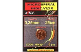 Microspiral Indicator Hends 25 cm Microspiral Indicator Hends 25 cm, Orange 0.35 mm, 9.0 kg