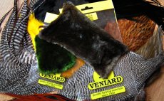 Mole skin natural & dyed - green