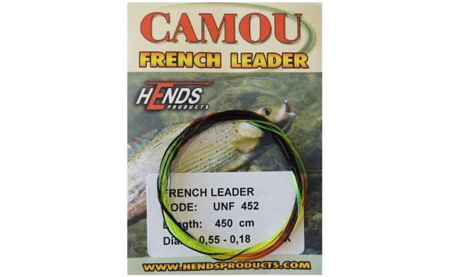 Monofilament Knotless French Leader Hends Camou Monofilament Knotless French Leader Hends Camou - 900 cm, 0,57 - 0,21 mm, Camou