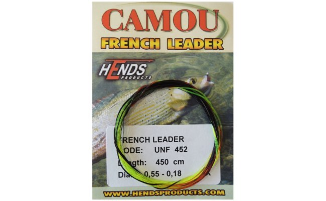 Monofilament Knotless French Leader Hends Camou