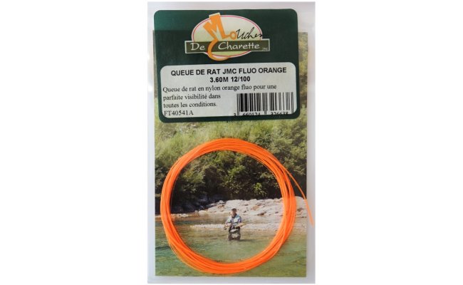 Monofilament Knotless French Leader JMC Fluo Orange Monofilament Knotless French Leader JMC Fluo Orange - 360 cm, 0,12 mm