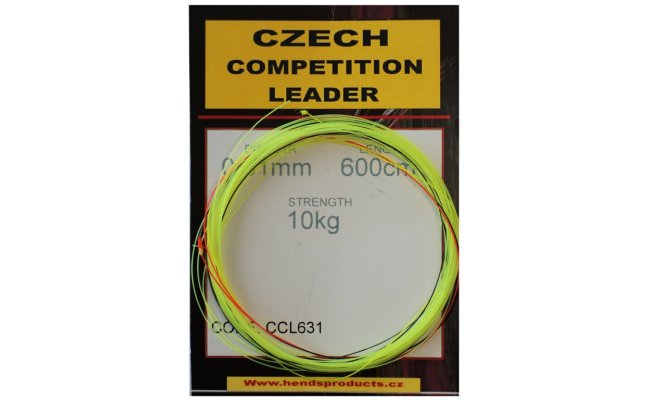 Monofilament Leader Hends Czech Competition 9 m Monofilament Leader Hends Czech Competition 9 m - 0,22 mm, 4 kg