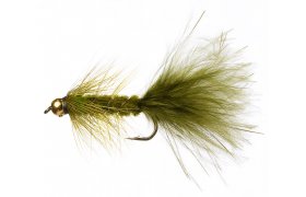 Olive & Green Woolly Bugger Olive & Green Woolly Bugger, Size 10