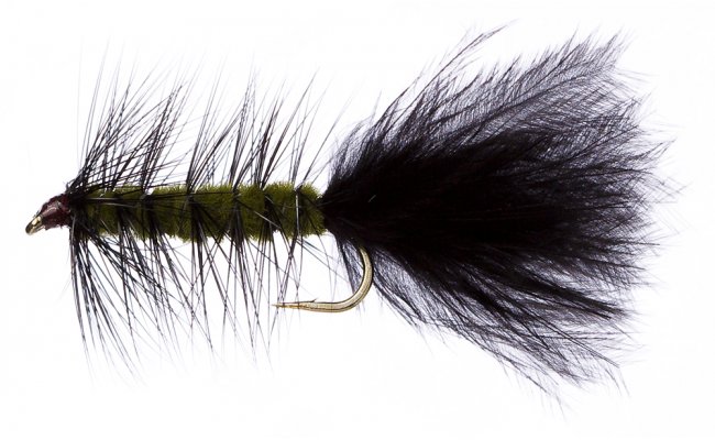 Olive Weighted Woolly Bugger Olive Weighted Woolly Bugger, Size 10