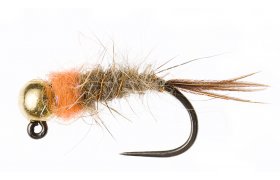 Orange Thorax Tungsten Jig  Orange Thorax Tungsten Jig, Size 10