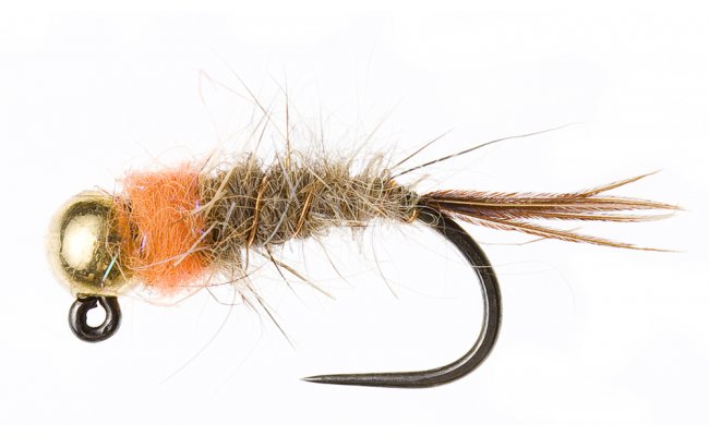 Orange Thorax Tungsten Jig  Orange Thorax Tungsten Jig, Size 10