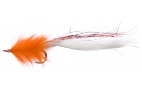 Pike Bunny White & Orange Pike Bunny White & Orange, Size 4/0