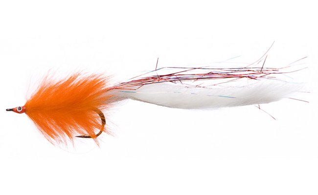 Pike Bunny White & Orange Pike Bunny White & Orange, Size 4/0