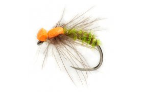 Procter's Spent Caddis Green & Orange B/L Procter's Spent Caddis Green & Orange B/L, Size 14