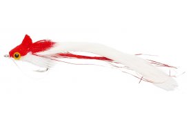 Rabbit Strip Diver Red & White Rabbit Strip Diver Red & White, Size 1/0