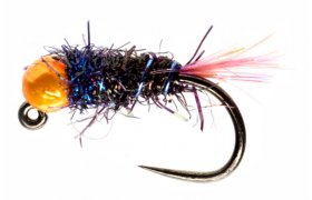 Roza's Neon Orange Nymph B/L Roza's Neon Orange Nymph B/L, Size 16, 2,8 mm