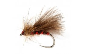 Roza's Red Rib Caddis B/L  Roza's Red Rib Caddis B/L, Size 14