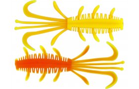 Rubber Lures Kinetic NYX Rubber Lures Kinetic NYX - Yellow/Orange, 10 pcs