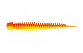 Rubber Lures Kinetic Wriggly Rubber Lures Kinetic Wriggly - Yellow/Orange, 10 pcs