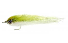 Salty Mullet Olive & White Salty Mullet Olive & White, Size 1/0