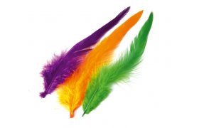 Schlappen Feathers Veniard Dyed Schlappen Feathers Veniard Dyed Bleached White