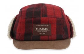 Coldweather Cap Simms Red Buffalo Plaid Simms Coldweather Cap Red Buffalo Plaid S/M