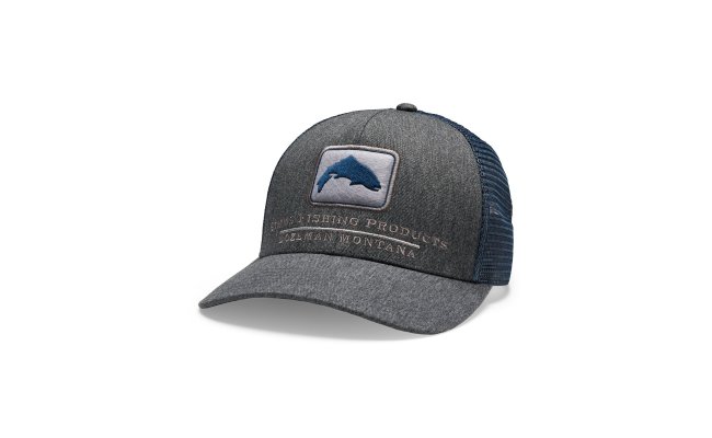 Simms Double Haul Icon Trucker Tahitian Pearl Heather Cap Simms Double Haul Icon Trucker Tahitian Pearl Heather Cap