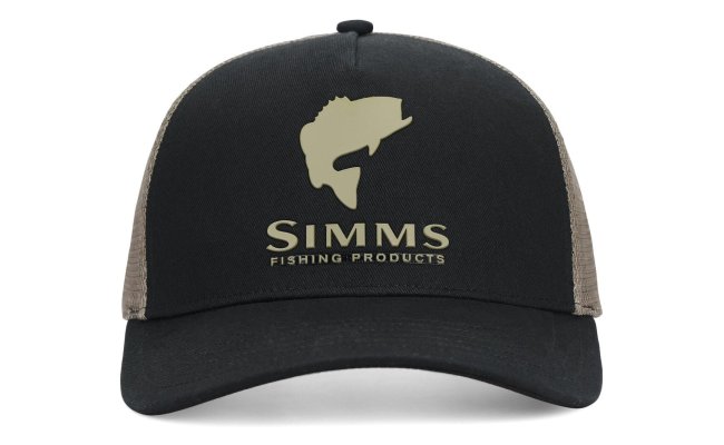 Simms Double Haul Trucker Stone Black Cap Simms Double Haul Trucker Stone Black Cap