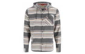 Fishing Shirt Simms Santee Flannel Hoody Black Slate/Blanket Stripe Fishing Shirt Simms Santee Flannel Hoody Black Slate/Blanket Stripe S
