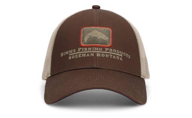 Simms Trout Icon Trucker Kona Cap Simms Trout Icon Trucker Kona Cap