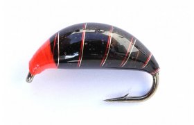 Slovak Super Heavy Nymph Black & Red Slovak Super Heavy Nymph Black & Red, Size 8 - 2,6 g