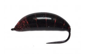 Slovak Super Heavy Nymph Black & Scarlet Slovak Super Heavy Nymph Black & Scarlet, Size 8 - 2,6 g