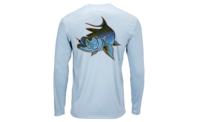 Solar Tech Tee Simms Tarpon Turn Steel Blue Solar Tech Tee Simms Tarpon Turn Steel Blue S