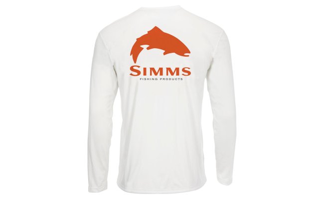 Solar Tech Tee Simms Trout Logo White Solar Tech Tee Simms Trout Logo White XXL