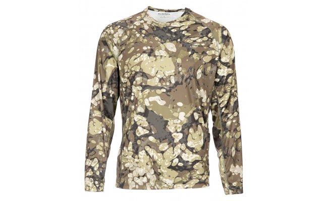 SolarFlex Crewneck Prints Simms Riparian Camo SolarFlex Crewneck Prints Simms Riparian Camo S
