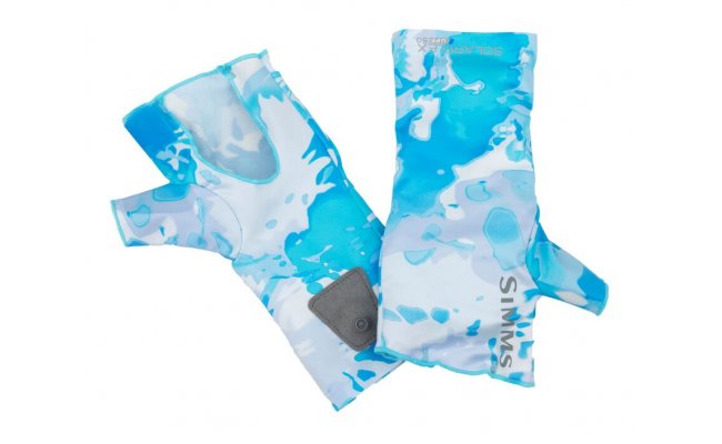 SolarFlex SunGlove Simms No-Finger Cloud Camo Blue SolarFlex SunGlove Simms No-Finger Cloud Camo Blue S/M