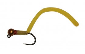 Squirmy Wormy Brown Head Tan Noodle Jig Squirmy Wormy Brown Head Tan Noodle Jig, Size 12