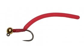 Squirmy Wormy Gold Head Bloodworm Jig Squirmy Wormy Gold Head Bloodworm Jig, Size 12