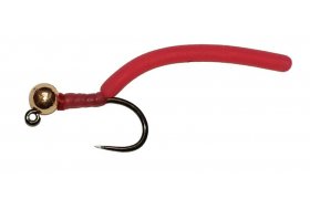 Squirmy Wormy Pink Gold Head Bloodworm ... Squirmy Wormy Pink Gold Head Bloodworm Jig, Size 12