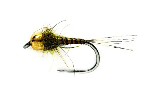 SR Skinny Quill Olive Nymph  SR Skinny Quill Olive Nymph , Size 16