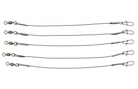 Steel Wires Kinetic Pike Leaders Black Steel Wires Kinetic Pike Leaders Black 15 cm