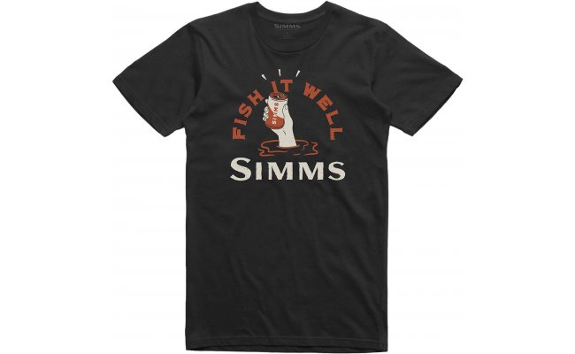 T-Shirt Simms Cheers Fish It Well Black T-Shirt Simms Cheers Fish It Well Black S