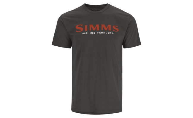 T-Shirt Simms Orange Logo Charcoal Heather T-Shirt Simms Orange Logo Charcoal Heather S
