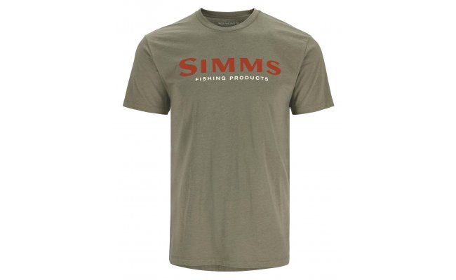 T-Shirt Simms Orange Logo Military Heather T-Shirt Simms Orange Logo Military Heather S