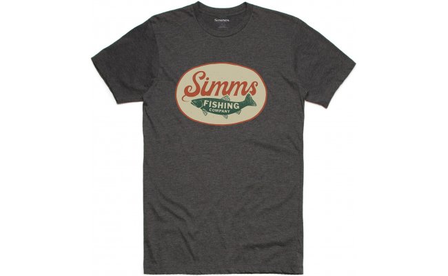 T-Shirt Simms Trout Wander Charcoal Heather T-Shirt Simms Trout Wander Charcoal Heather S