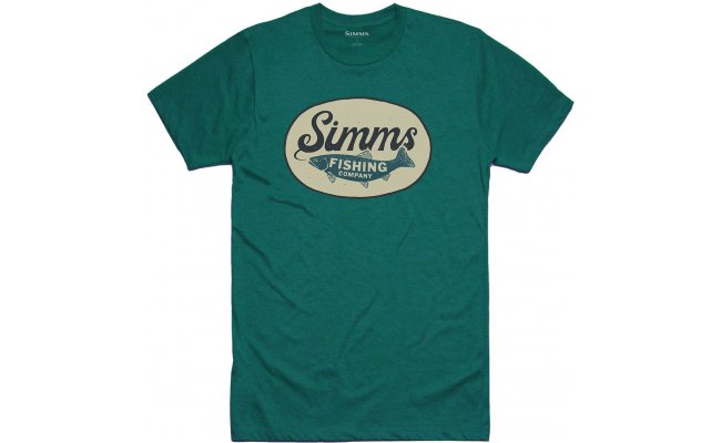 T-Shirt Simms Trout Wander Dark Teal Heather T-Shirt Simms Trout Wander Dark Teal Heather S