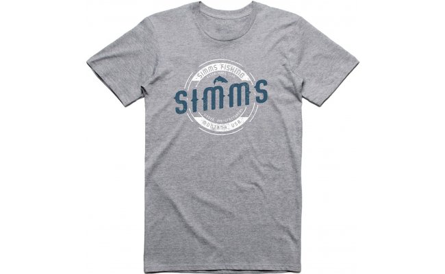 T-Shirt Simms Wader MT Grey Heather T-Shirt Simms Wader MT Grey Heather L