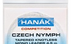Tapered Knotless Mono Leader Hank Competition Czech Nymph 4,5 m - Clear