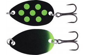 Trout Spoon Westin Fidusen Black & Green Dots Trout Spoon Westin Fidusen Black & Green Dots - 2.8 g; 3.2 cm