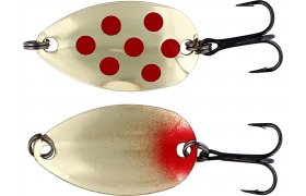 Trout Spoon Westin Fidusen Gold & Red Dots Metallic Trout Spoon Westin Fidusen Gold & Red Dots Metallic - 2.8 g; 3.2 cm